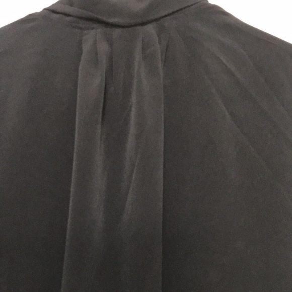 VINTAGE Michel Antoni black oversized skirt jacket open cardigan half sleeve 14 - Picture 5 of 9